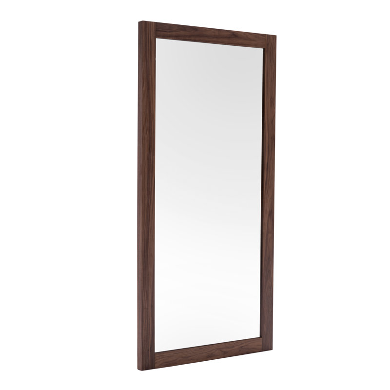 Wood Rectangle Floor Mirror