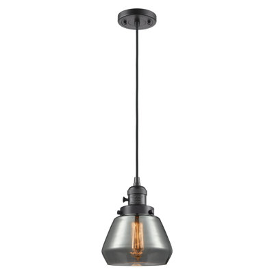 Franklin Restoration - Elim - Mini luminaire suspendu à cordon de 7 po - Interrupteur marche / arrêt - Ampoule non incluse