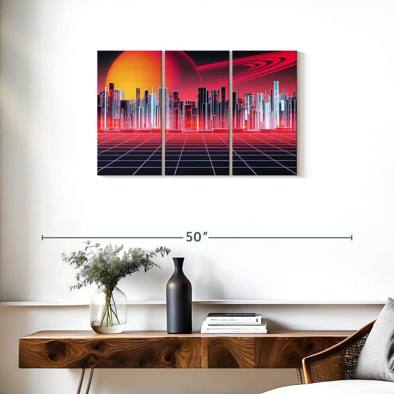 Kelan Digital Metropolitan, 20" H x 33" W