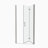 1 3/8" Adjustment,Universal Pivot Shower Door, With 1/4" Tempered Glass Finish-114613443