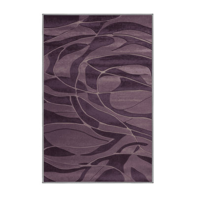 Tapis abstrait lavable à la machine