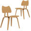 Chaises de salle à manger modernes avec dossier, avec structure en bois d'hévéa, pour la salle à manger / salon-2110895639