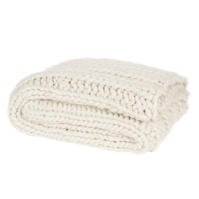 Chunky Knit Throw Blanket