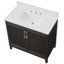  Meuble-lavabo simple 36 po avec plateau en quartz Sianni-1348452894