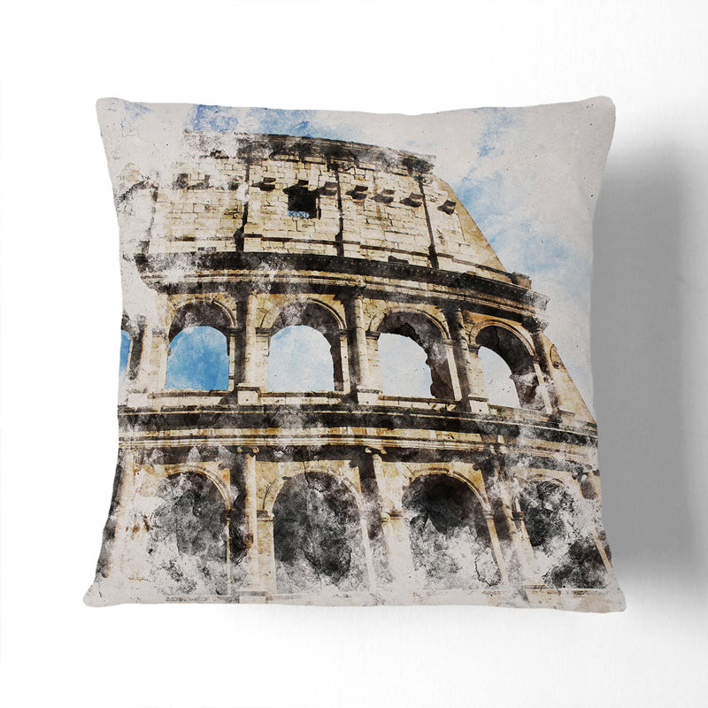 Square Cushion, 40cm H x 40cm W x 15cm D, Black