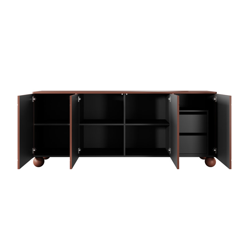 Falconer 200cm Sideboard, Burgundy