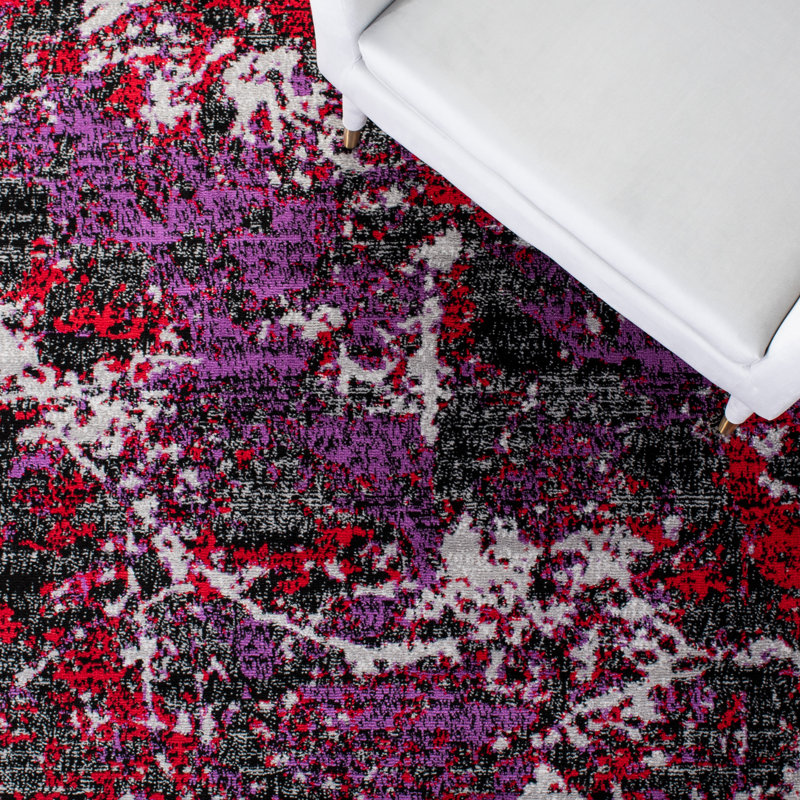 Skyler Performance Abstract Rug, Round 6'7"