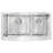 Elysian 35.88'' L Double Bowl Stainless Steel Kitchen Sink