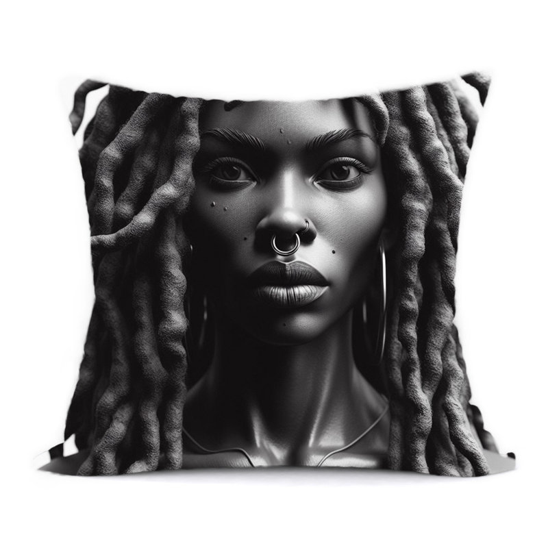 Abstract Reversible Throw Pillow