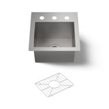 Vault™ 15'' L x 15'' W Dual Mount Bar Sink