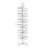 Bucket Rotating Display Rack, White Metal Retail Rack INCLUDING 24 Plastic Clear Bin