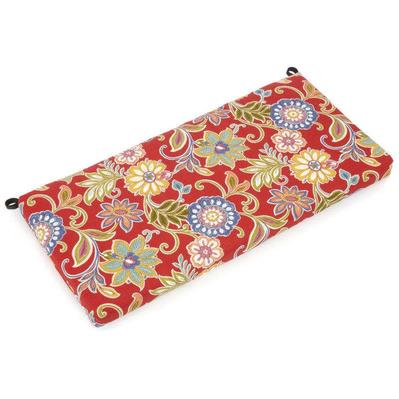 Coussin de banc intérieur / extérieur résistant aux intempéries, Pompéi Alenia, H 3,5 po x l 45 po x P 19 po