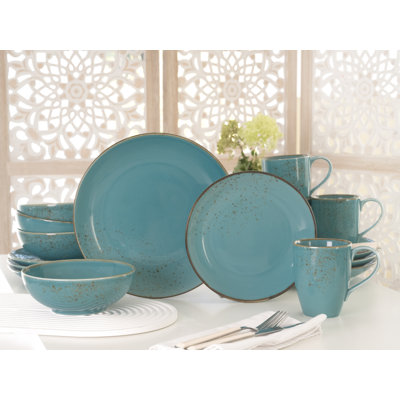Nature Collection Stoneware Dinnerware Set 16 Piece - Service for 4