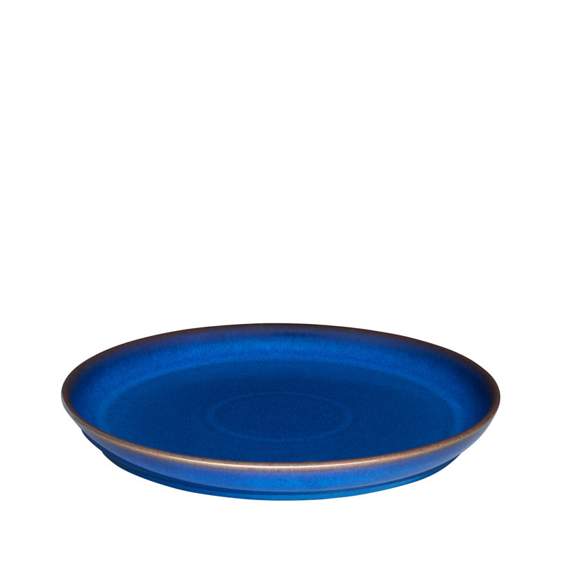 Denby Imperial Blue 12 Piece Coupe Dinnerware Set, Service for 4