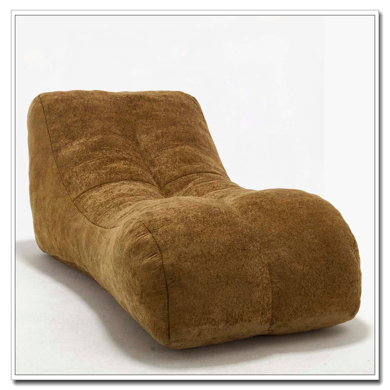 Pouf rembourré, Brun