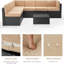 Emilienne 7 Piece Rattan Sectional Seating Group with Cushions-353213776-353213783