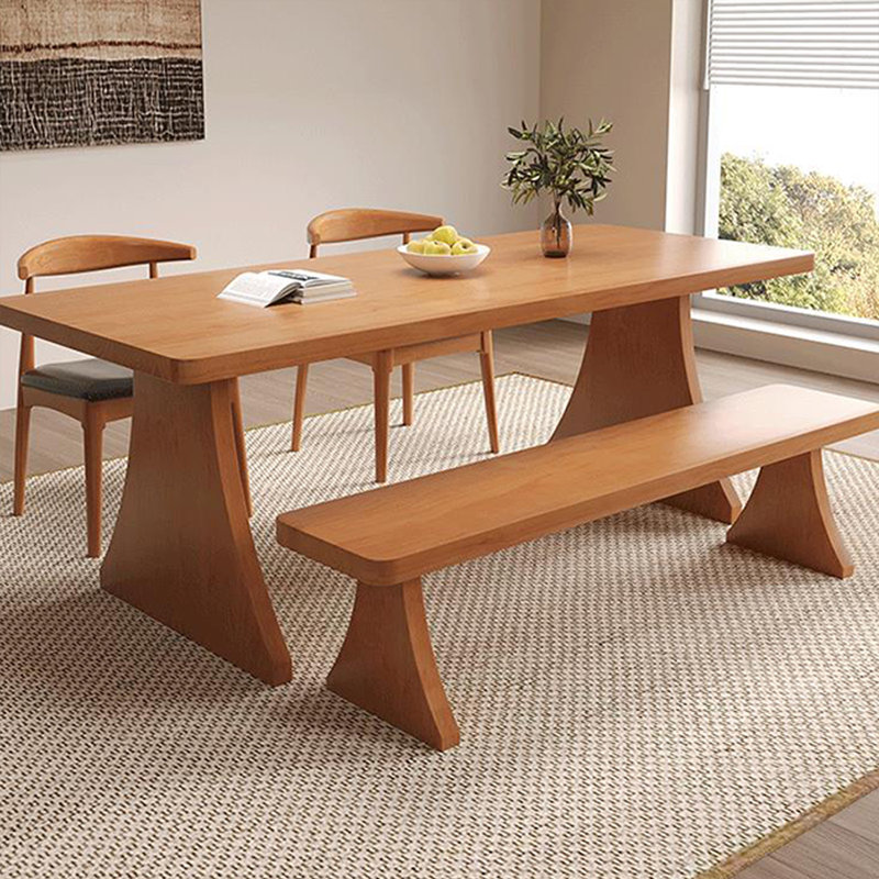 Table de salle à manger Burlywood, H 29,53 po x L 86,61 po x l 35,43 po