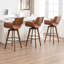 Tabourets pivotants modernes en similicuir (ensemble de 3)-935754965-935754971