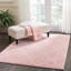Tapis rosé à longs poils Secily-633534534