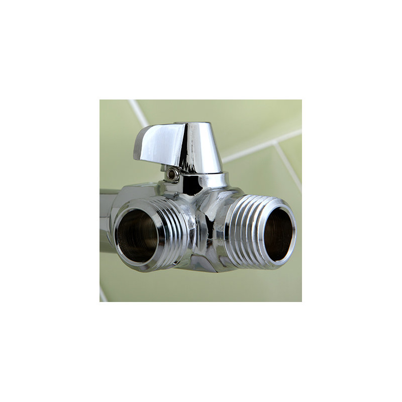Kingston Brass Shower Scape Shower Arm Diverter, Polished Chrome