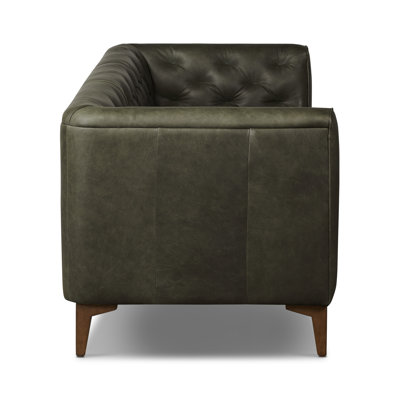 Peale 89'' Full-Grain Genuine Italian Leather Sofa