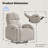 Delba Fabric Swivel Rocker Power Recliner, 270° Swivel Nursery Glider Recliner with USB & Type-C Port-1700747539-1799217516
