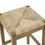 Tabouret de bar de style ferme en bois massif avec siège en corde tissé à la main-1322910295-1322910293