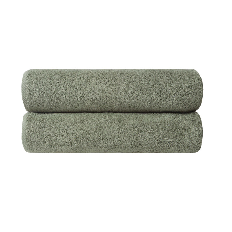Dinis Luxury Turkish Cotton Bath Sheet Set, Olive