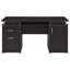 Bureau d'ordinateur à 2 tiroirs Rochelle Cappuccino-1825118087