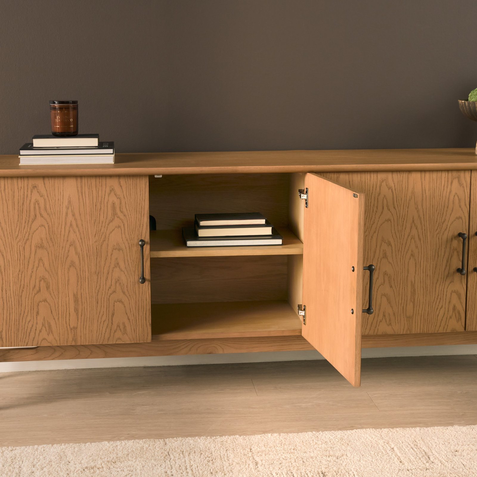 Oak 4-Door Sideboard