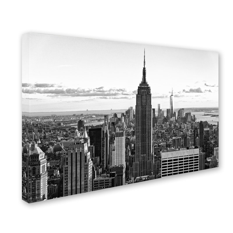 New york cityscape, reproduction de photo sur toile tendue, H 30 po x l 47 po x P 2 po