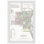 Carte rétro de Savannah, impression encadrée sur papier