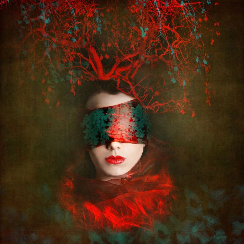 «Women in Red», impression encadrée sur toile tendue, H 36 po x l 36 po x P 1,5 po