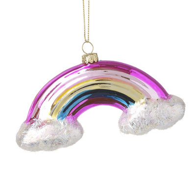 8cm Glass Holiday Shaped Ornament