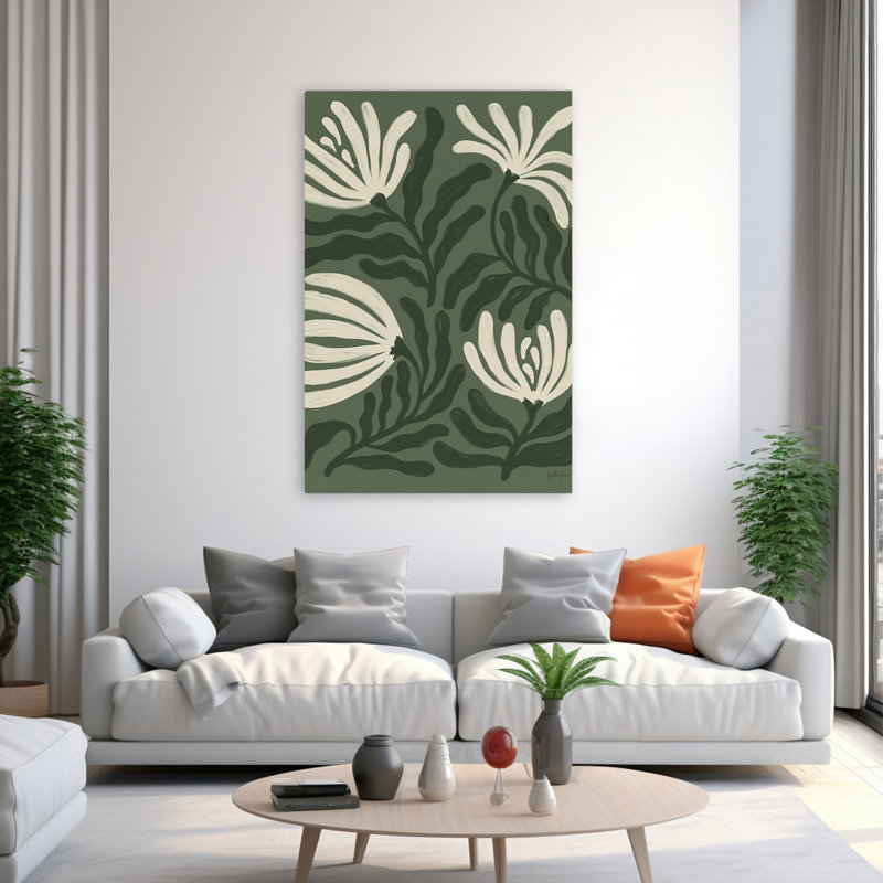 Pétales simples Mid-Century modernes et bohémiens I, H 60 po x l 40 po
