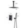 1-Spray Patterns 10 In. Ceiling Mount Dual Fixed And Handheld Shower Head 2.5 GPM