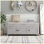 Banc à chaussures avec coussin amovible et espace de rangement caché-37098664