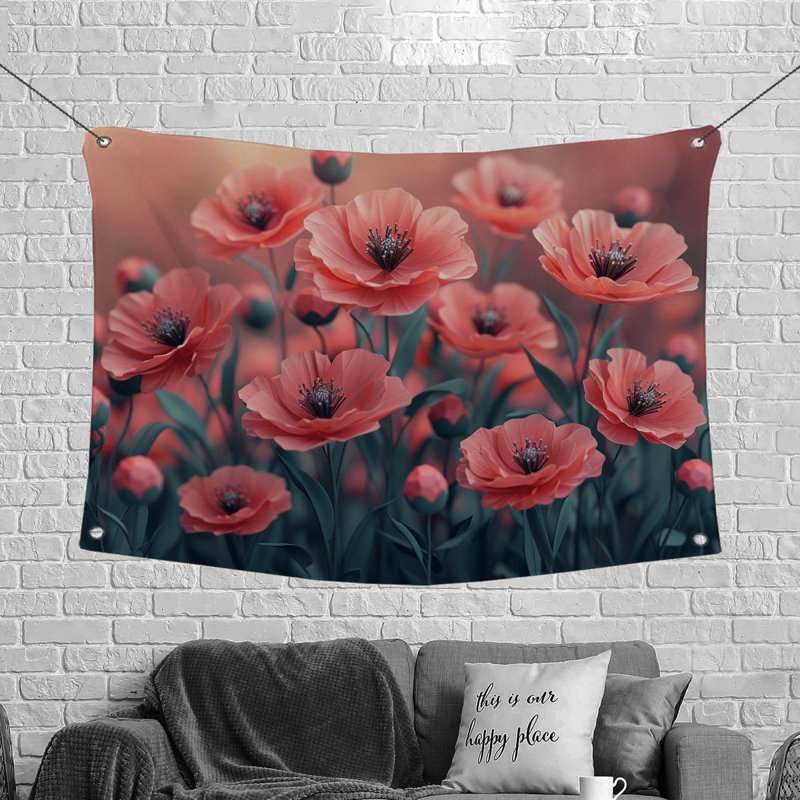 Tapisserie en microfibre, H 68 po x l 80 po