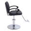Fauteuil de coiffeur hydraulique pour salon, structure en acier durable et similicuir