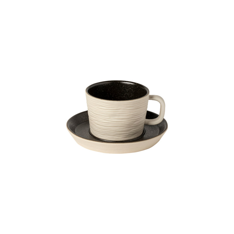 Nótos Stoneware Teacup, Black