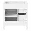 Meuble-lavabo de 30 po, 2 tiroirs et 1 tiroir escamotable, organisateur de porte d'armoire, tablette réglable, design moderne, pieds romains exquis, portes à fermeture douce, meuble-lavabo de finition sans lavabo, facile à assembler-577359273-577359274
