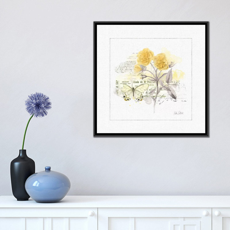 Sunny Day IV by Katie Pertiet - Gallery-Wrapped Canvas Giclée, 18" H x 18" W x 1.5" D, Black Framed Canvas, No Matte