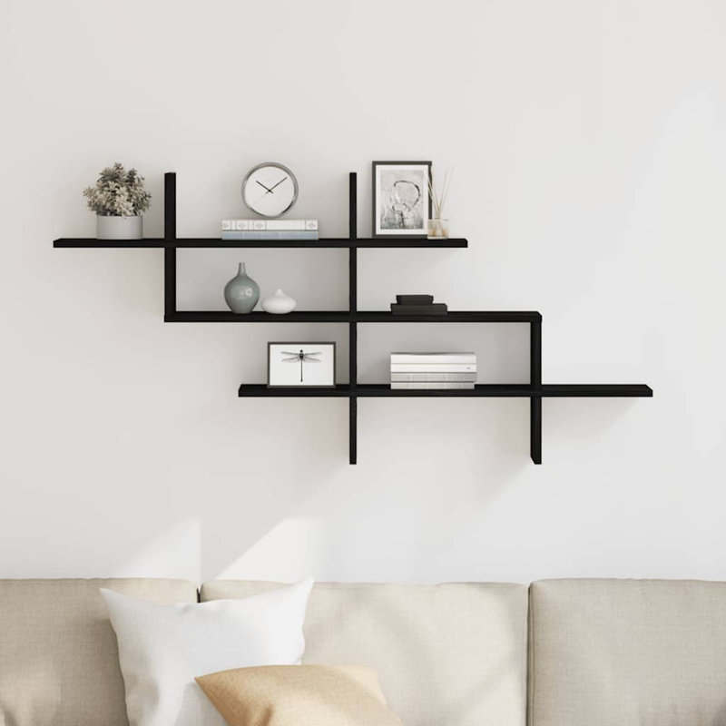 Reut Floating Shelf, Black oak