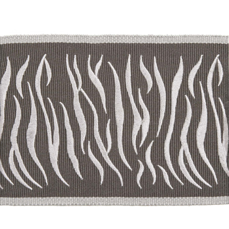 Tissu osseux hannah, Gris foncé / Blanc