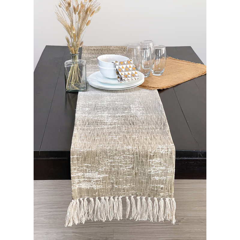 Sunset Table Runner, Blue/Gray/Beige