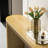 Curved Console Table With Unique Vertical Stripes, For Living Room, Study & Entryway-1184511791
