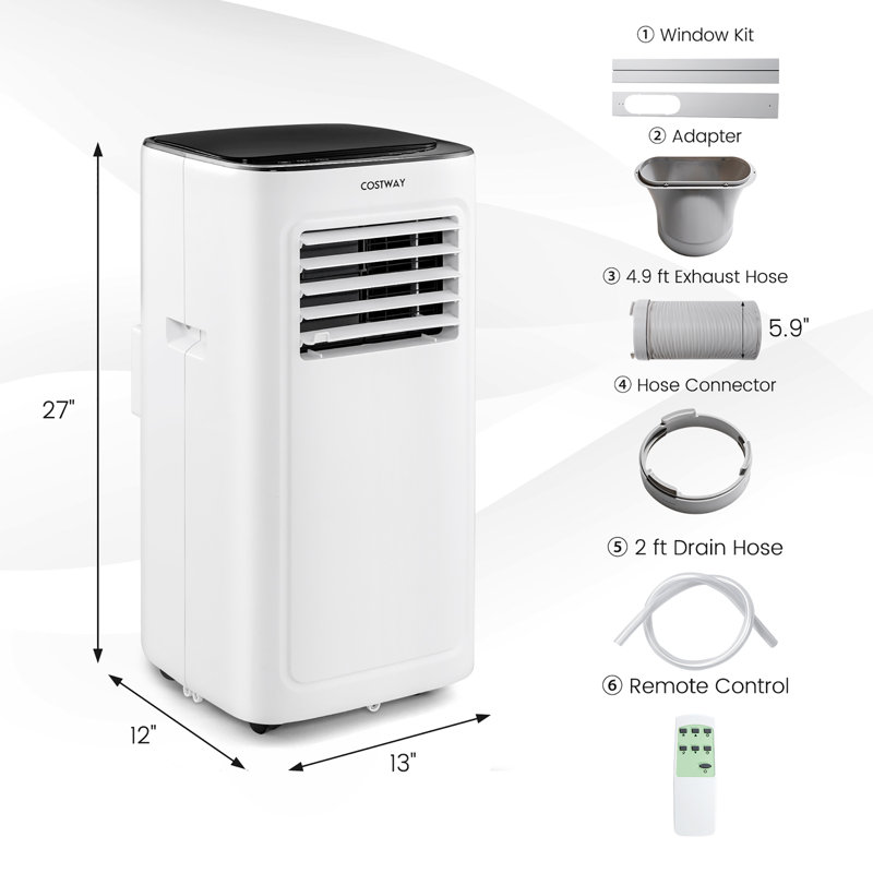 Climatiseur portatif 9 000 BTU avec télécommande