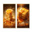 Miel Baklava Bounty Dessert - Ensemble de 2 reproductions d'art mural-102569920-102569925