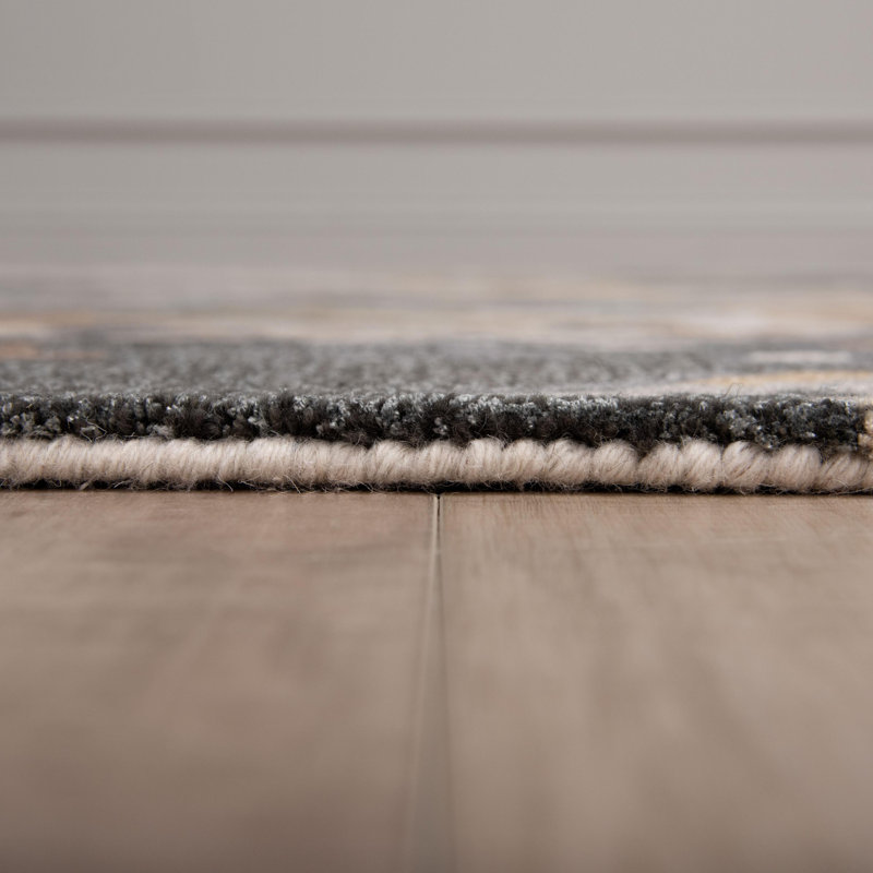 Tapis en laine avec tencel, Rectangle de 5 pi x 8 pi