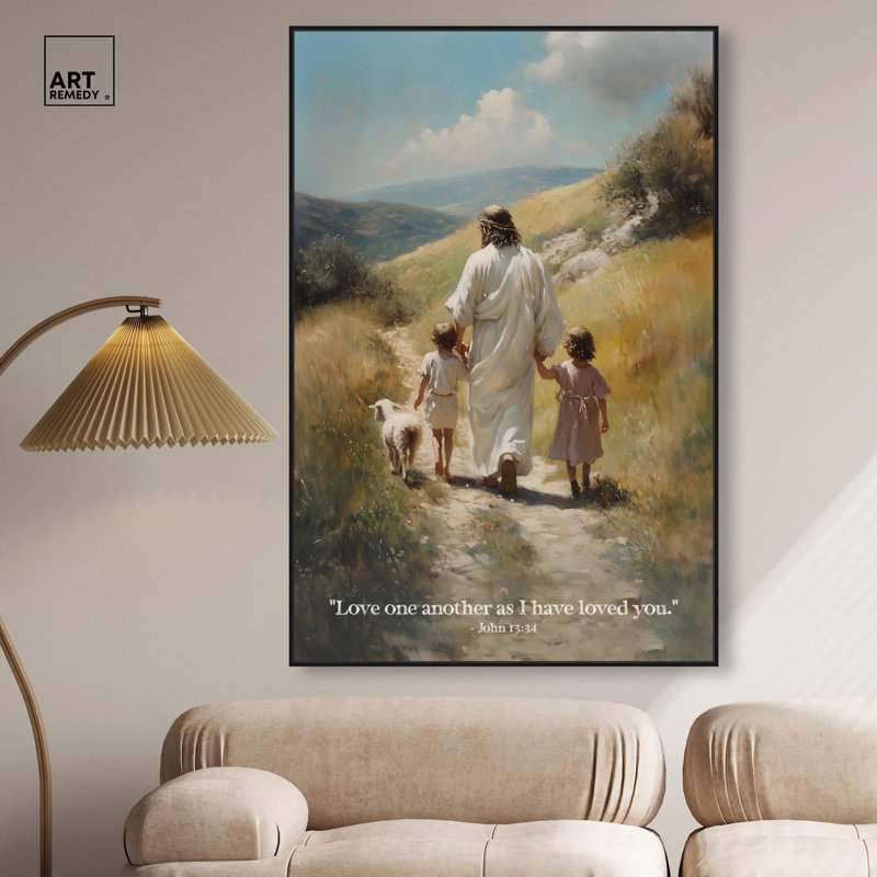 Reproduction d'art sur toile As I Have Love You par , H 55 po x l 37 po, Structure noire
